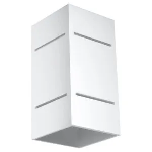 Blocco Wall Light - White Double Wall Lights Great Lighting UK Ltd