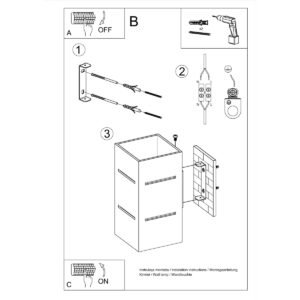 Wall Lamp Blocco White Single Wall Lights Great Lighting UK Ltd