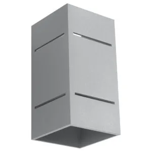 Blocco Wall Light - Grey Up & Down Wall Lights Great Lighting UK Ltd