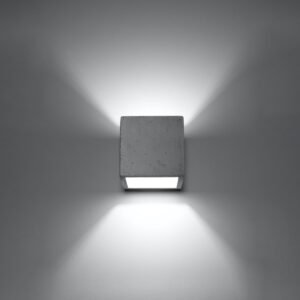 Wall Lamp Quad Concrete Single Wall Lights Great Lighting UK Ltd