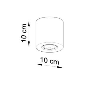 Ceiling Lamp Orbis Concrete Single Ceiling Lights Great Lighting UK Ltd