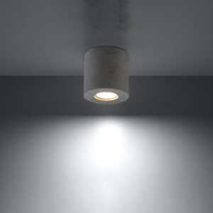 Ceiling Lamp Orbis Concrete Single Ceiling Lights Great Lighting UK Ltd