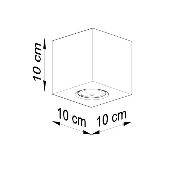 Ceiling Lamp Quad Concrete Modern Ceiling Lights Great Lighting UK Ltd