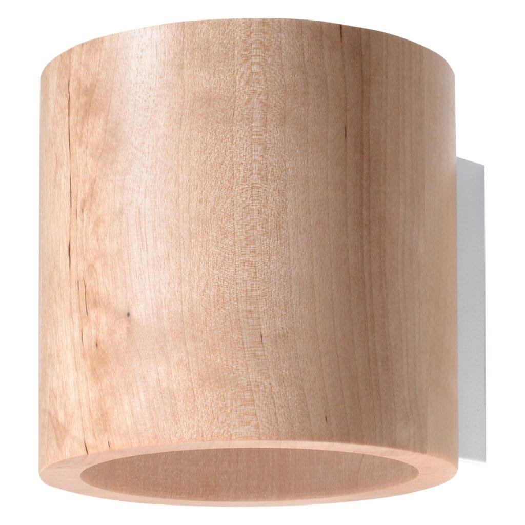 Wooden Wall Light Orbis Natural Wood Modern Kitchen Wall Lights Great Lighting UK Ltd