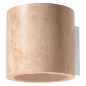 Wooden Wall Light Orbis Natural Wood Modern Kitchen Wall Lights Great Lighting UK Ltd