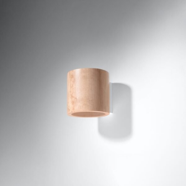 Wall Lamp Orbis Natural Wood Modern Indoor Wall Lights Great Lighting UK Ltd