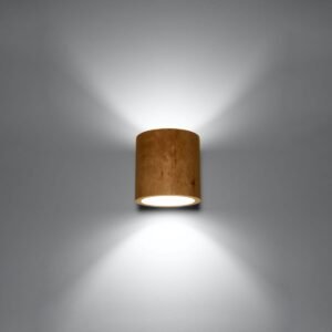 Wooden Wall Light Orbis Natural Wood Modern Kitchen Wall Lights Great Lighting UK Ltd