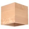 Wall Lamp Quad Natural Wood Single Wall Lights Great Lighting UK Ltd