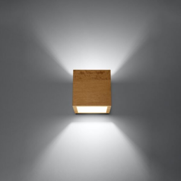 Wall Lamp Quad Natural Wood Modern Indoor Wall Lights Great Lighting UK Ltd