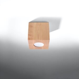 Wooden Ceiling Light Quad Natural Wood Modern Single Ceiling Lights Great Lighting UK Ltd