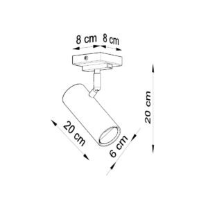 Ceiling Lamp Direzione 1 White New Arrivals Great Lighting UK Ltd