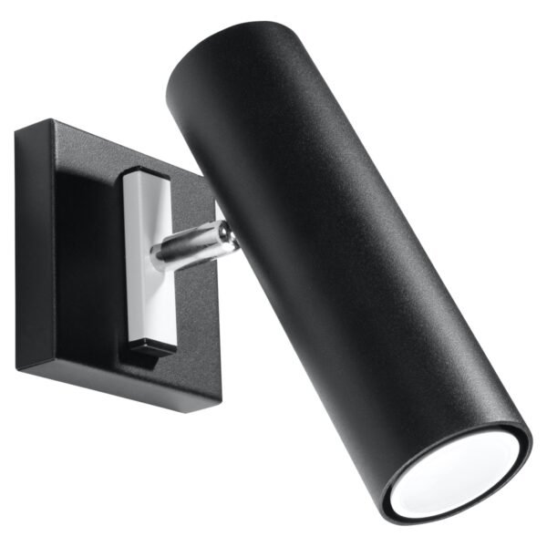 Wall Lamp Direzione Black Single Wall Lights Great Lighting UK Ltd