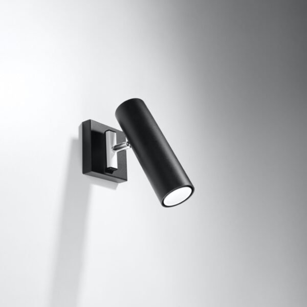 Wall Lamp Direzione Black Single Wall Lights Great Lighting UK Ltd