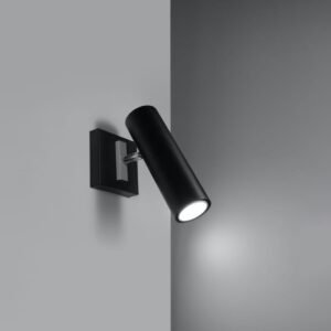 Wall Lamp Direzione Black Black Wall Lights Great Lighting UK Ltd