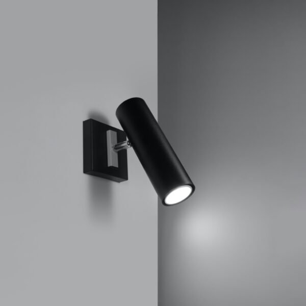 Wall Lamp Direzione Black Single Wall Lights Great Lighting UK Ltd