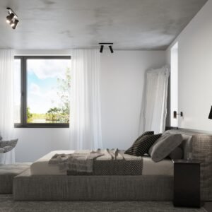 Ceiling Lamp Direzione 1 Black Single Ceiling Lights Great Lighting UK Ltd
