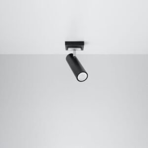 Ceiling Lamp Direzione 1 Black Single Ceiling Lights Great Lighting UK Ltd