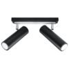 Ceiling Lamp Direzione 2 Black Kitchen Track Lighting Great Lighting UK Ltd