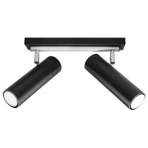 Ceiling Lamp Direzione 2 Black Kitchen Track Lighting Great Lighting UK Ltd