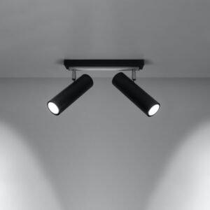 Ceiling Lamp Direzione 2 Black Track Lighting Great Lighting UK Ltd