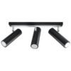 Ceiling Lamp Direzione 3 Black Kitchen Track Lighting Great Lighting UK Ltd