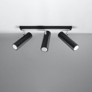 Ceiling Lamp Direzione 3 Black Track Lighting Great Lighting UK Ltd