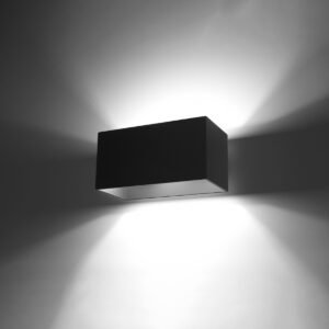 Wall Lamp Quad Maxi Black Box Wall Lights Great Lighting UK Ltd