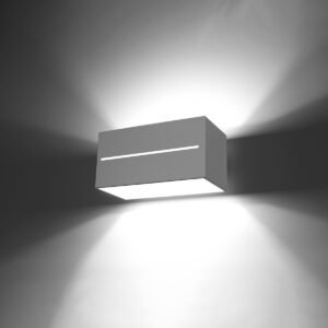 Wall Lamp Lobo Maxi White Box Wall Lights Great Lighting UK Ltd
