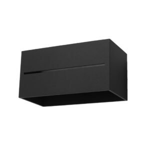 Wall Lamp Lobo Maxi Black Box Wall Lights Great Lighting UK Ltd