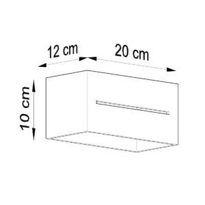 Wall Lamp Lobo Maxi Black Box Wall Lights Great Lighting UK Ltd