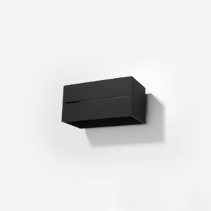 Wall Lamp Lobo Maxi Black Box Wall Lights Great Lighting UK Ltd