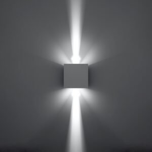 Wall Lamp Luca White Led Ip54 Single Wall Lights Great Lighting UK Ltd