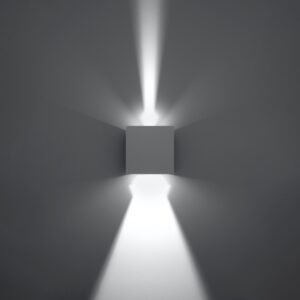 Wall Lamp Luca White Led Ip54 Single Wall Lights Great Lighting UK Ltd