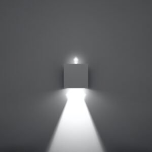 Wall Lamp Luca White Led Ip54 Single Wall Lights Great Lighting UK Ltd