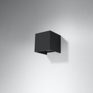 Wall Lamp Luca Black Led Ip54 Single Wall Lights Great Lighting UK Ltd