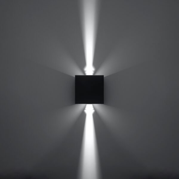 Wall Lamp Luca Black Led Ip54 Modern Indoor Wall Lights Great Lighting UK Ltd
