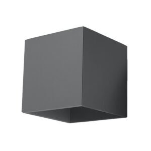 Wall Lamp Quad 1 Anthracite Box Wall Lights Great Lighting UK Ltd