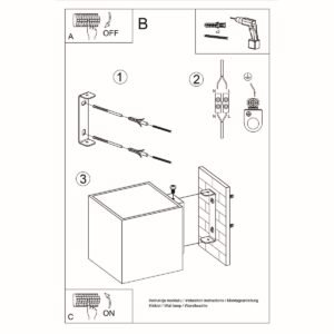 Wall Lamp Quad 1 Anthracite Box Wall Lights Great Lighting UK Ltd