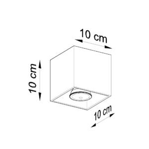 Ceiling Light Quad Anthracite Modern Single Ceiling Lights Great Lighting UK Ltd