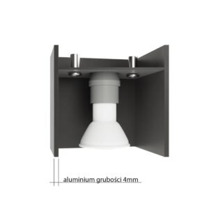 Ceiling Light Quad Anthracite Modern Single Ceiling Lights Great Lighting UK Ltd