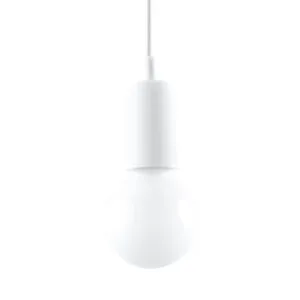 Diego Pendant Light - Single / White Small Pendant Lights Great Lighting UK Ltd