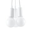 Pendant Lamp Diego 3 White Multi Pendants Great Lighting UK Ltd