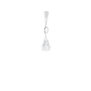 Pendant Lamp Diego 3 White Multi Pendants Great Lighting UK Ltd