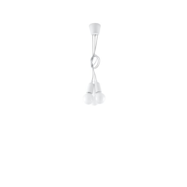 Pendant Lamp Diego 3 White - Image 4