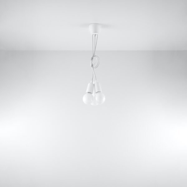 Pendant Lamp Diego 3 White - Image 5