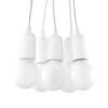 Pendant Lamp Diego 5 White Multi Pendants Great Lighting UK Ltd