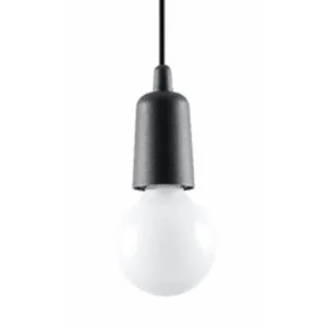 Diego Pendant Light - Single / Black Minimalist Lighting Great Lighting UK Ltd