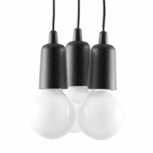 Pendant Lamp Diego 3 Black