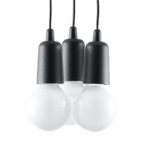 Pendant Lamp Diego 3 Black