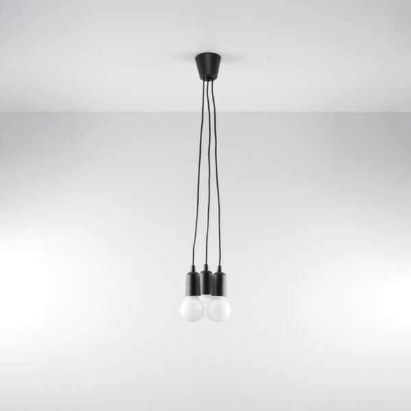 Pendant Lamp Diego 3 Black - Image 2